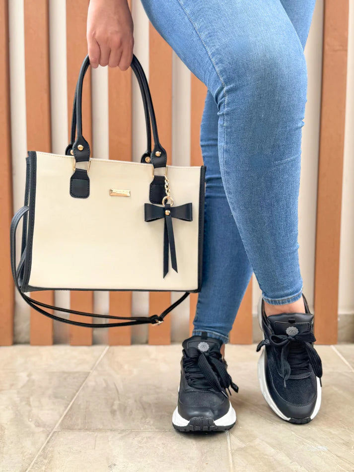 ✨Combo Coquette Exclusivo: Zapatillas + Bolso + Caja ¡Tu estilo y comodidad en un solo conjunto!✨